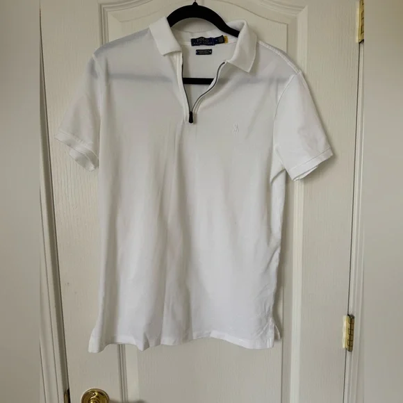 Polo Ralph Lauren Men’s Medium Custom Slim Fit Stretch Mesh 1/4 zip polo - Picture 3 of 6